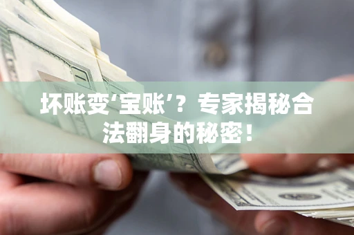 济南坏账变‘宝账’？专家揭秘合法翻身的秘密！