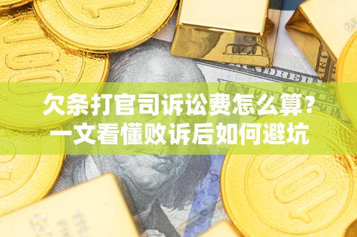 济南欠条打官司诉讼费怎么算？一文看懂败诉后如何避坑